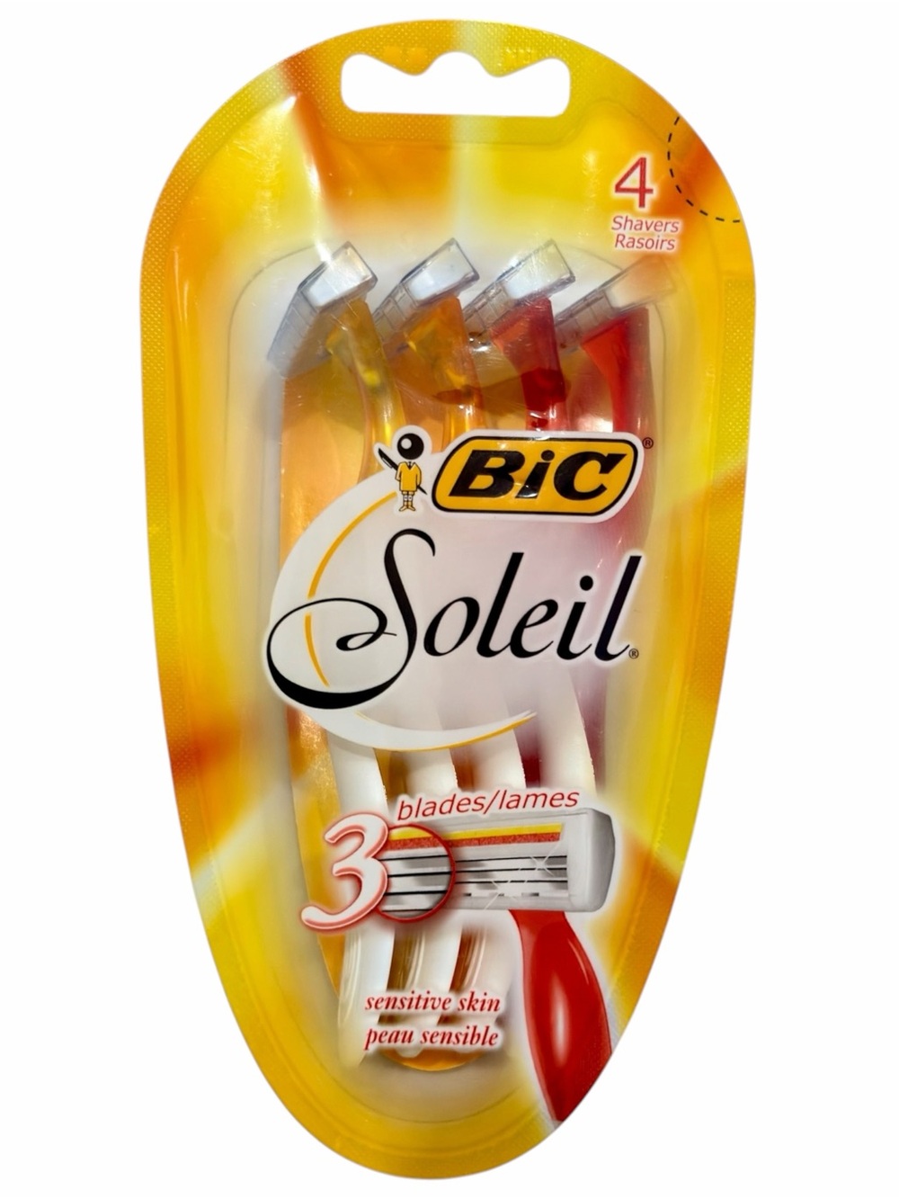 BIC Soleil  3 Blades Sensitive Skin  4 Shavers  Brand New